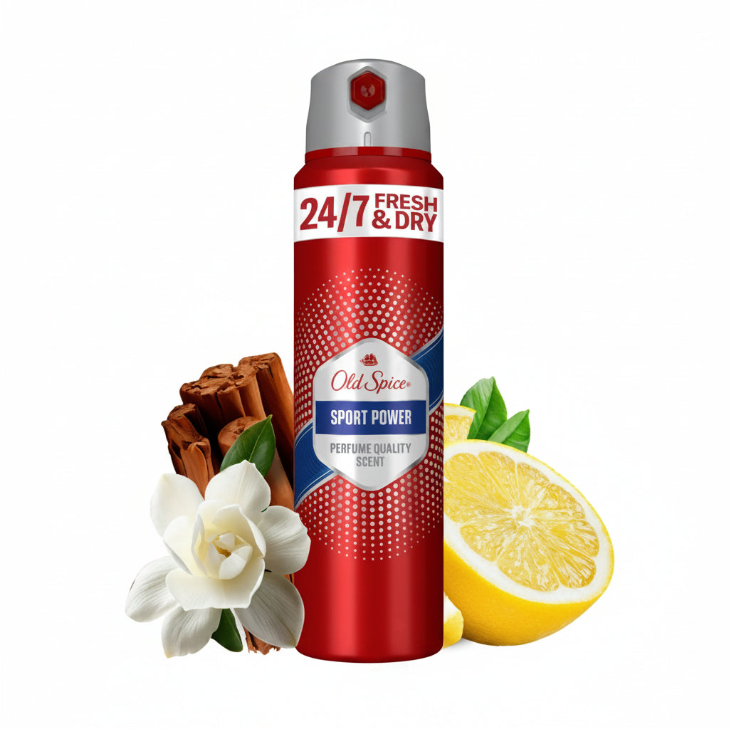 Old Spice Sport Power Deodorant Antiperspirant Spray este un deodorant pentru barbati creat pentru protectie indelungata impotriva transpiratiei si mirosurilor neplacute.