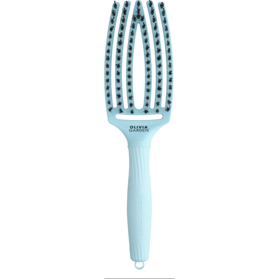 Olivia Garden Finger Brush Medium Combo Dolce Vita Blue Sky - Perie de par Paddle Descurcare - Beauty Lounge