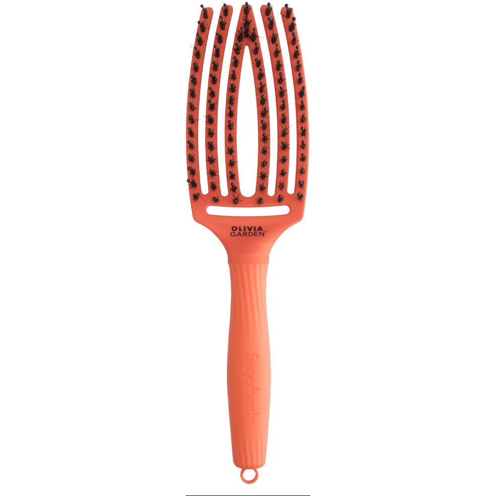 Olivia Garden Finger Brush Medium Combo Dolce Vita Orange Spritz - Perie de Par Paddle Descurcare - Beauty Lounge
