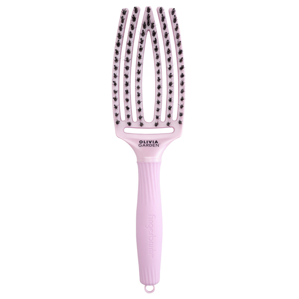 Olivia Garden Finger Brush Medium Combo Lavender Eteric - Perie de par Paddle Descurcare - Beauty Lounge