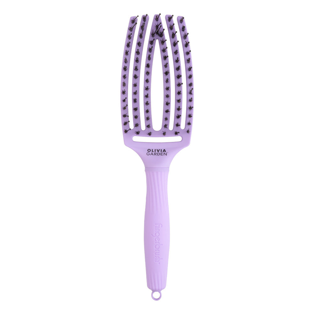 Olivia Garden Finger Brush Medium Combo Lavender - Perie de Par Paddle Descurcare - Beauty Lounge