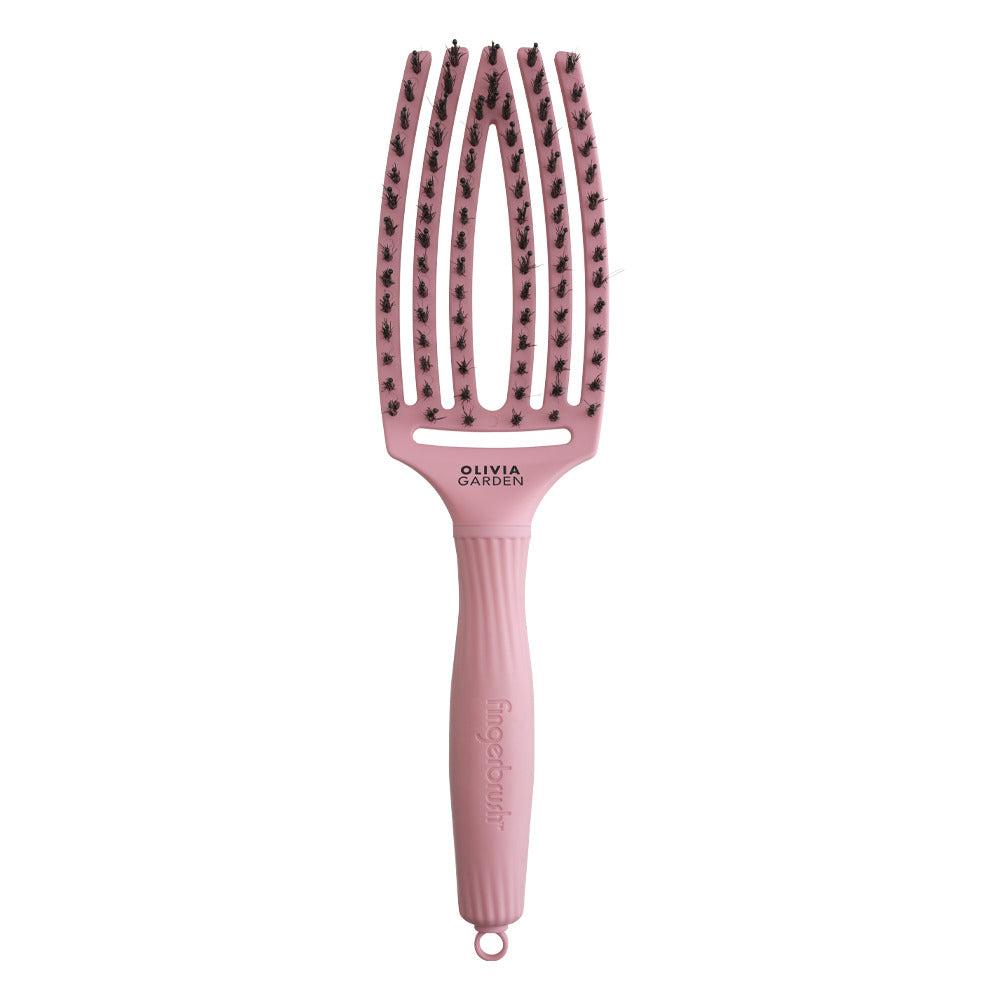 Olivia Garden Finger Brush Medium Combo ThinkPink Soft Purple - Perie de Par Paddle Descurcare - Beauty Lounge
