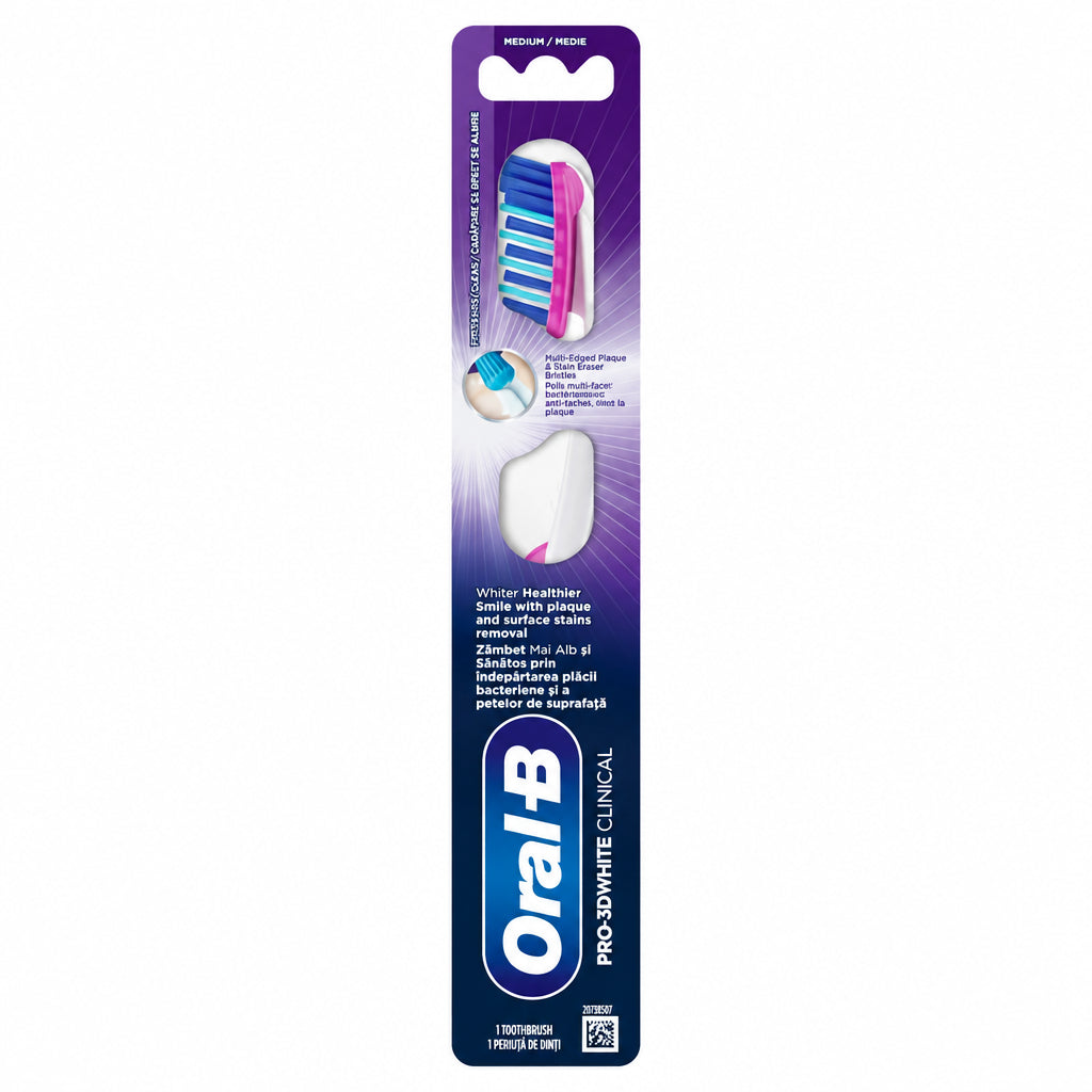 ORAL-B Pro-3D White Clinical Medium 1buc - Periuta de Dinti