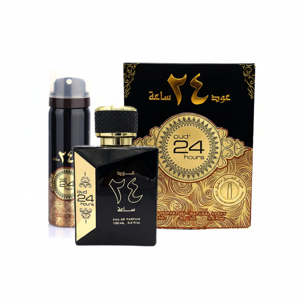 Ard al Zaafaran Oud 24 Hours - Apa de parfum 100ml + Deodorant Spray 50ml