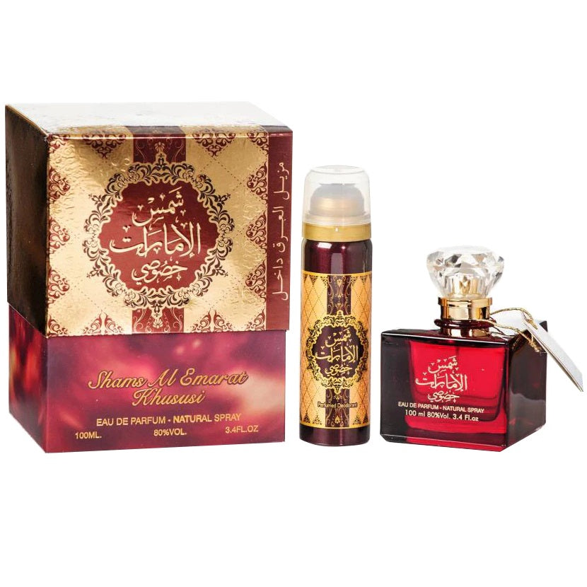 Ard Al Zaafaran Set Shams Al Emarat Khususi 100ml si Deo 150ml - Set Pentru Femei N