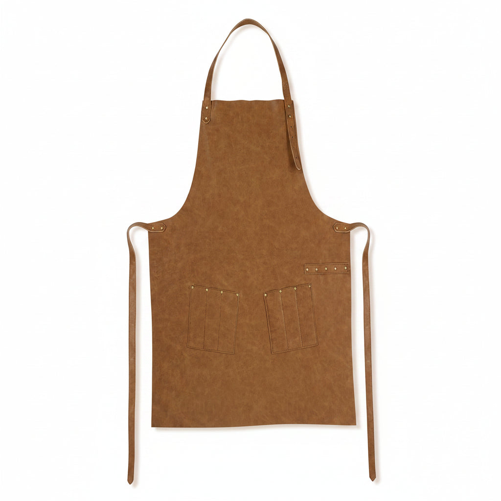 Barburys All Purpose Apron PU Leather Mascul - Sort Profesional din Piele Ecologica