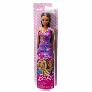 Barbie Papusa Satena cu Rochita Mov