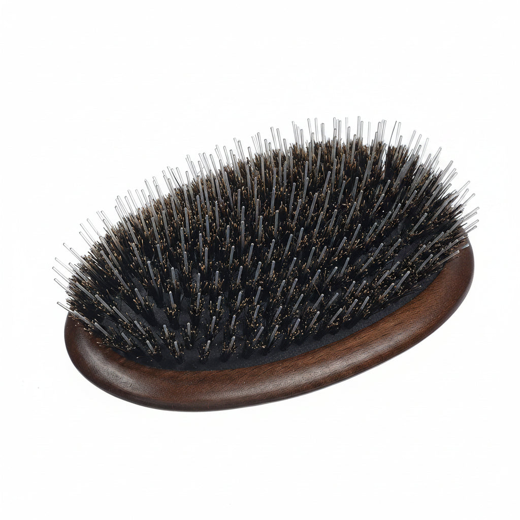 Sibel Decopad Wooden Brush L - Perie Ovala din Lemn cu Peri din Mistret si Nylon