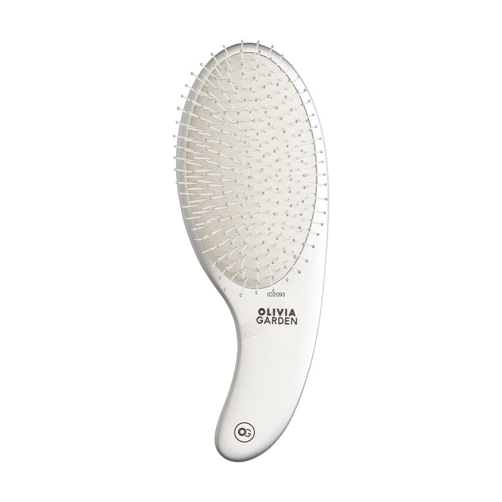 Olivia Garden Expert Care Curve Divine - Perie de Par Descurcare Usoara Argintie Nylon - Beauty Lounge