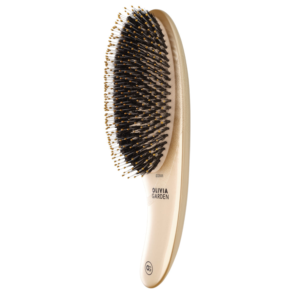 Olivia Garden Expert Care Curve Divine - Perie de Par Mistret Nailon Descurcare Aurie - Beauty Lounge