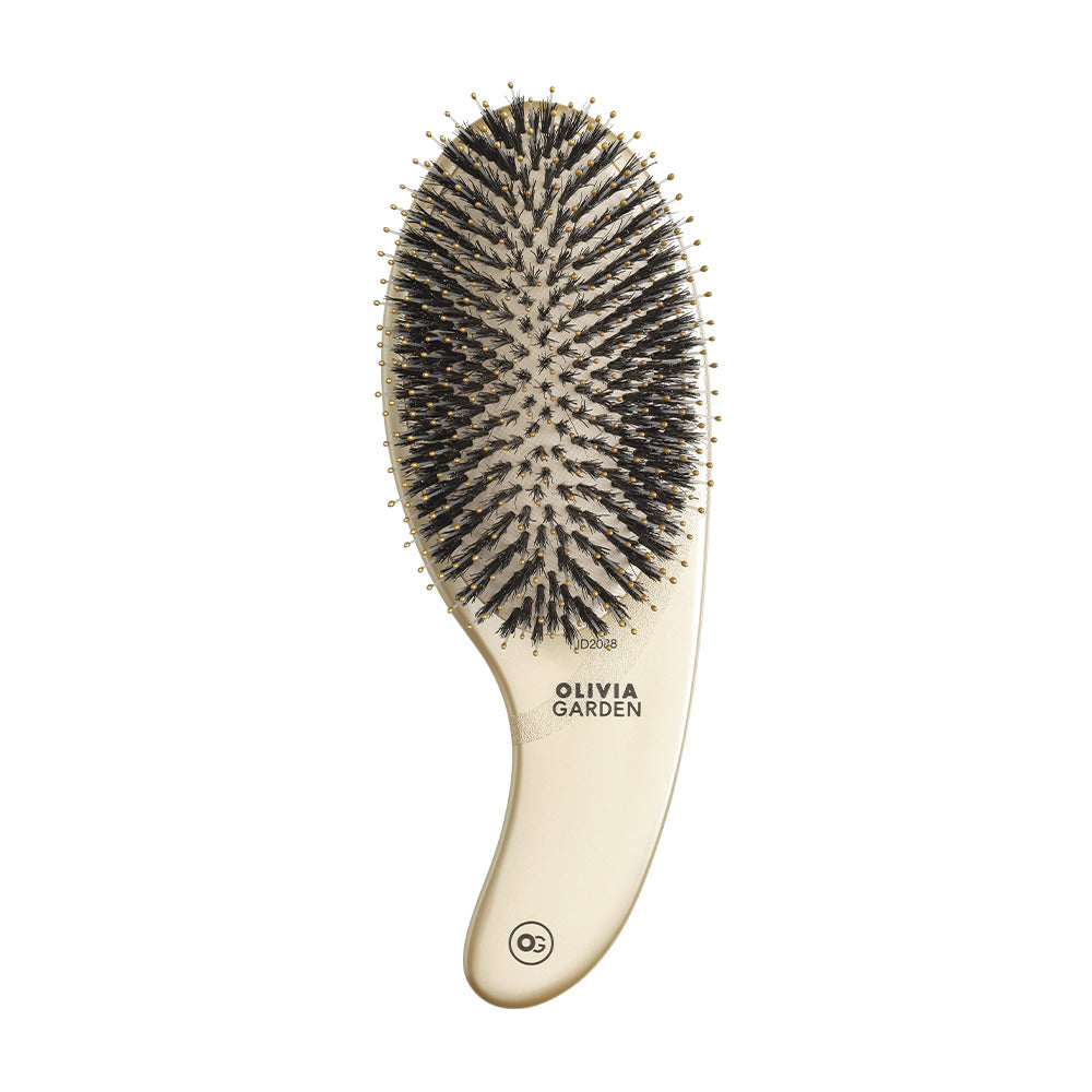 Olivia Garden Expert Care Curve Divine - Perie de Par Mistret Nailon Descurcare Aurie - Beauty Lounge