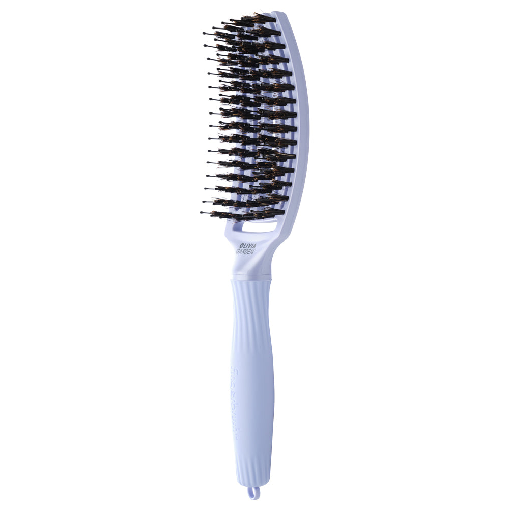 Olivia Garden Finger Brush Medium Combo Blue Polar - Perie de Par Paddle Descurcare - Beauty Lounge
