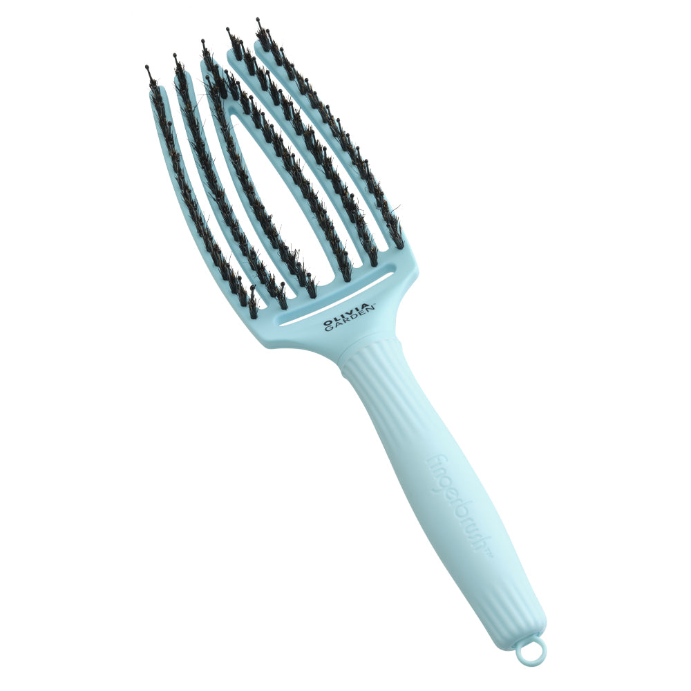 Olivia Garden Finger Brush Medium Combo Dolce Vita Blue Sky - Perie de par Paddle Descurcare - Beauty Lounge