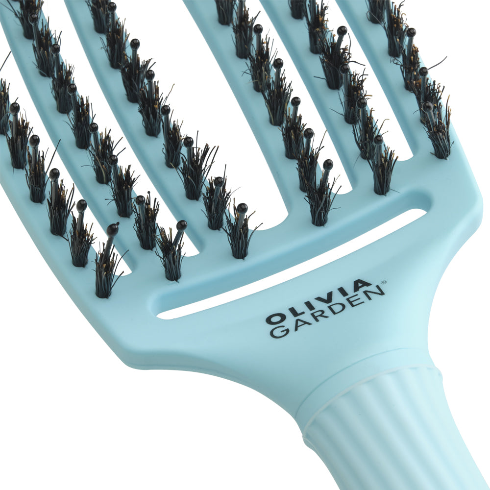 Olivia Garden Finger Brush Medium Combo Dolce Vita Blue Sky - Perie de par Paddle Descurcare - Beauty Lounge