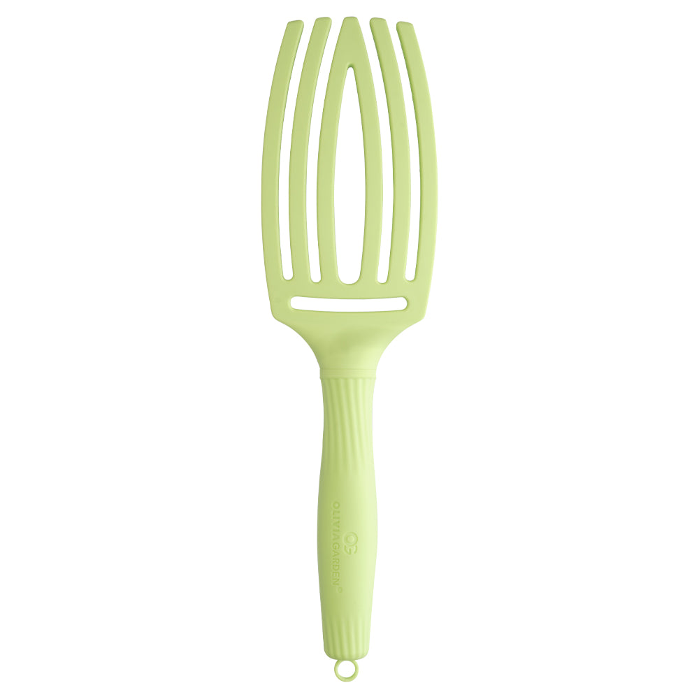 Olivia Garden Finger Brush Medium Combo Dolce Vita Green Pistachio - Perie de Par Paddle Descurcare - Beauty Lounge