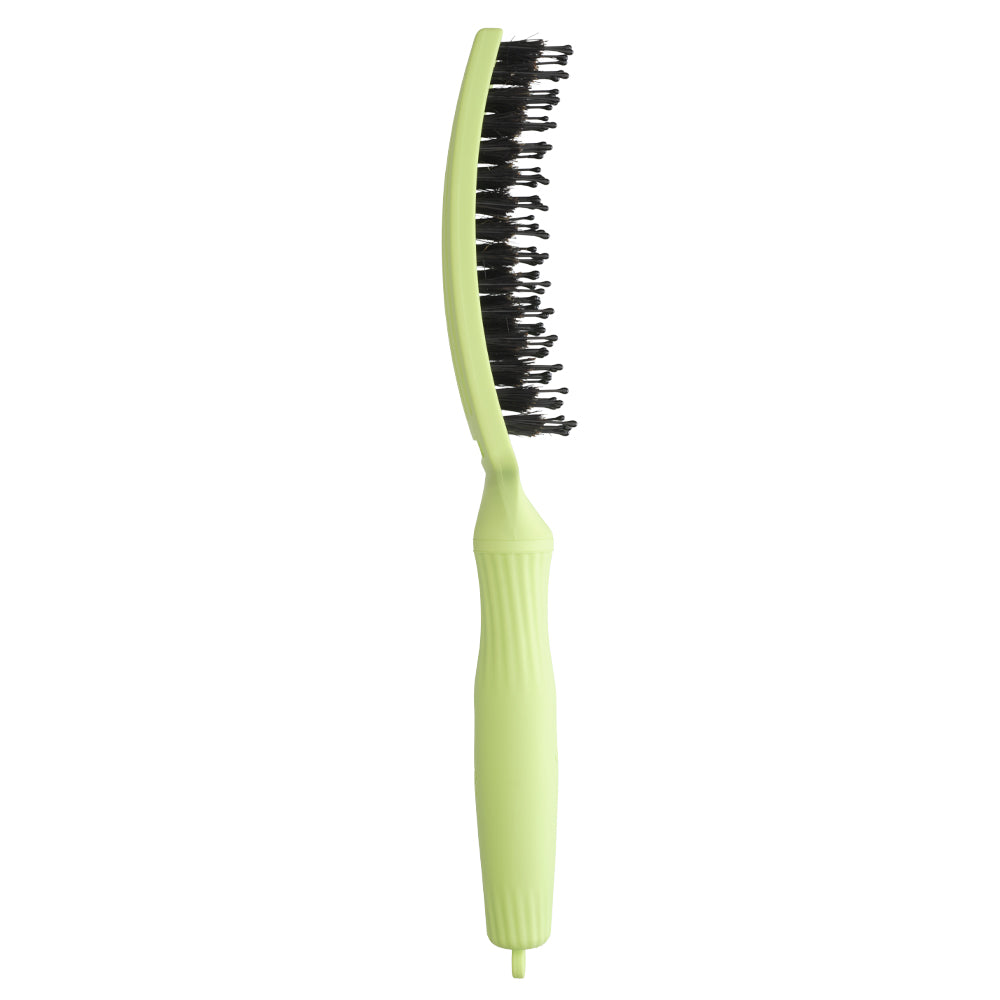 Olivia Garden Finger Brush Medium Combo Dolce Vita Green Pistachio - Perie de Par Paddle Descurcare - Beauty Lounge
