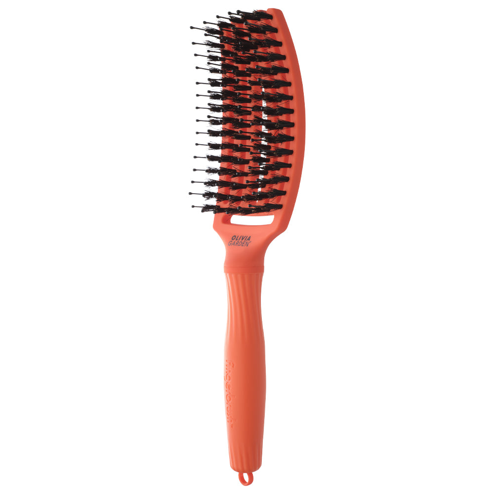 Olivia Garden Finger Brush Medium Combo Dolce Vita Orange Spritz - Perie de Par Paddle Descurcare - Beauty Lounge