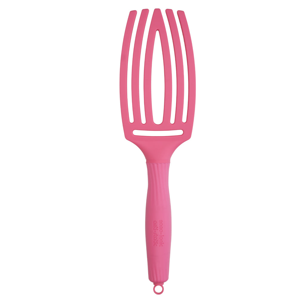 Olivia Garden Finger Brush Hot Pink - Perie de Par Descurcare Usoara Masaj Scalp - Beauty Lounge