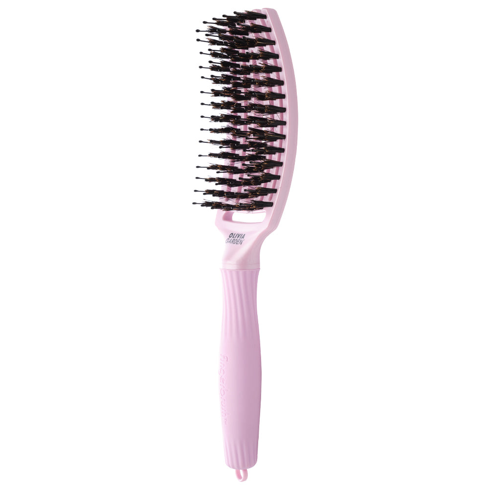 Olivia Garden Finger Brush Medium Combo Lavender Eteric - Perie de par Paddle Descurcare - Beauty Lounge