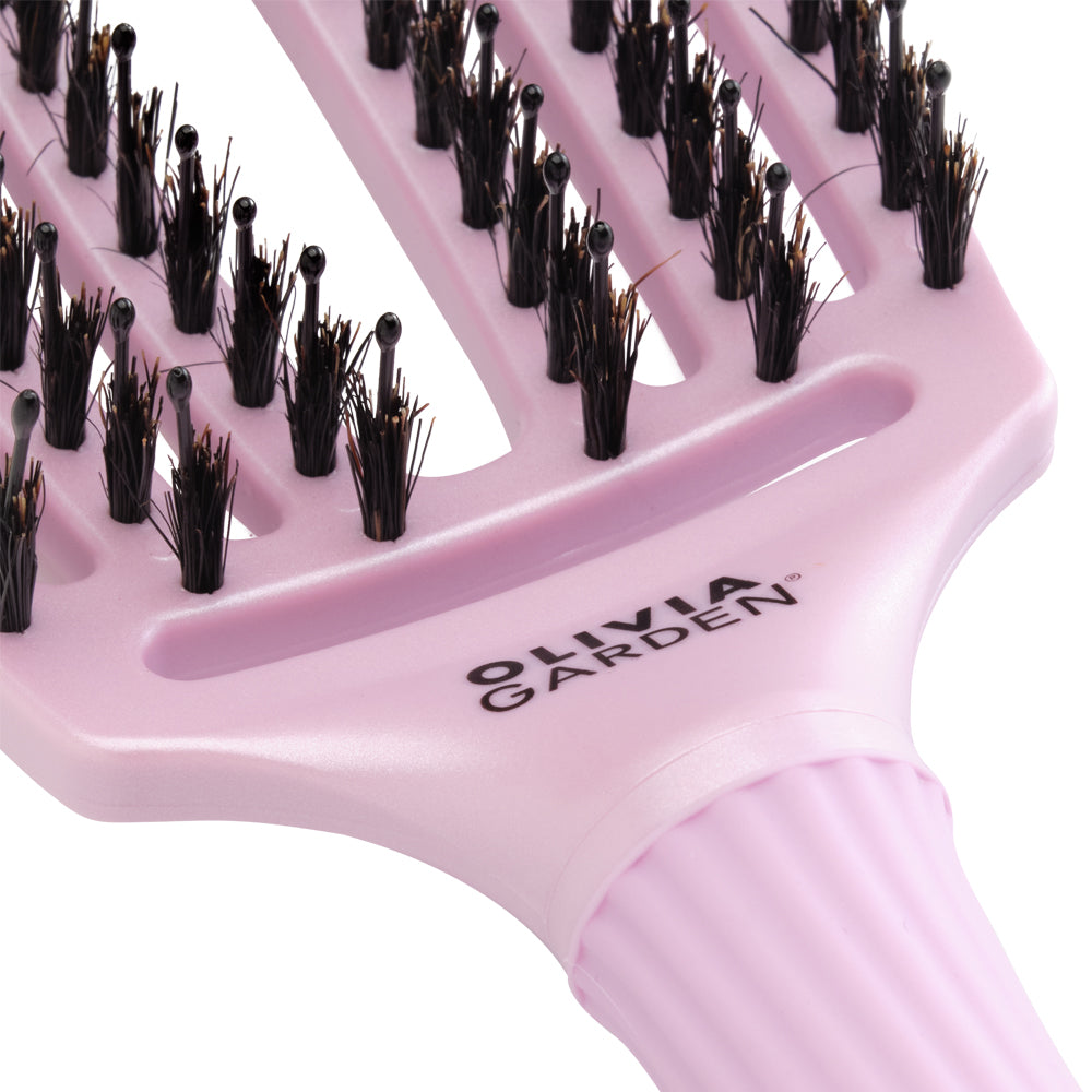 Olivia Garden Finger Brush Medium Combo Lavender Eteric - Perie de par Paddle Descurcare - Beauty Lounge