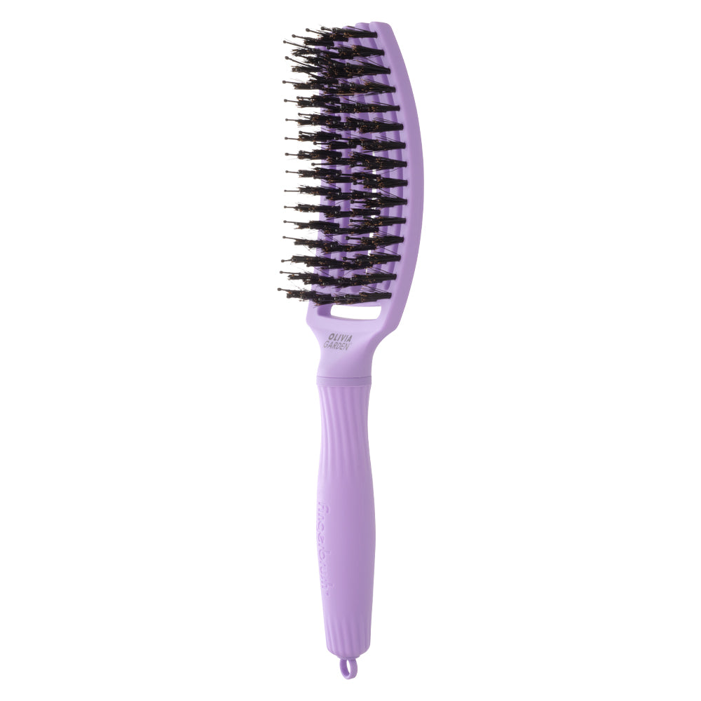Olivia Garden Finger Brush Medium Combo Lavender - Perie de Par Paddle Descurcare - Beauty Lounge