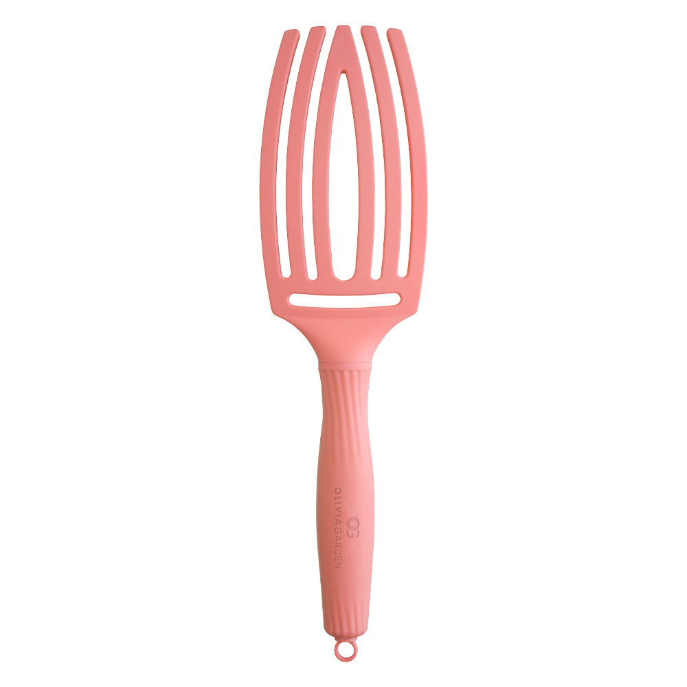 Olivia Garden Finger Brush Medium Combo Radiant Peach - Perie de Par Paddle Descurcare - Beauty Lounge