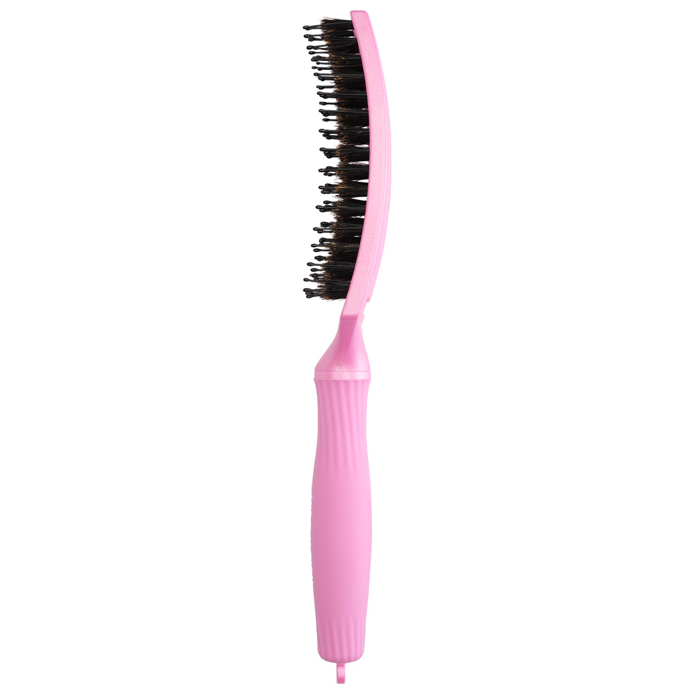 Olivia Garden Finger Brush Medium Combo Roz Celest - Perie de Par Paddle Descurcare - Beauty Lounge