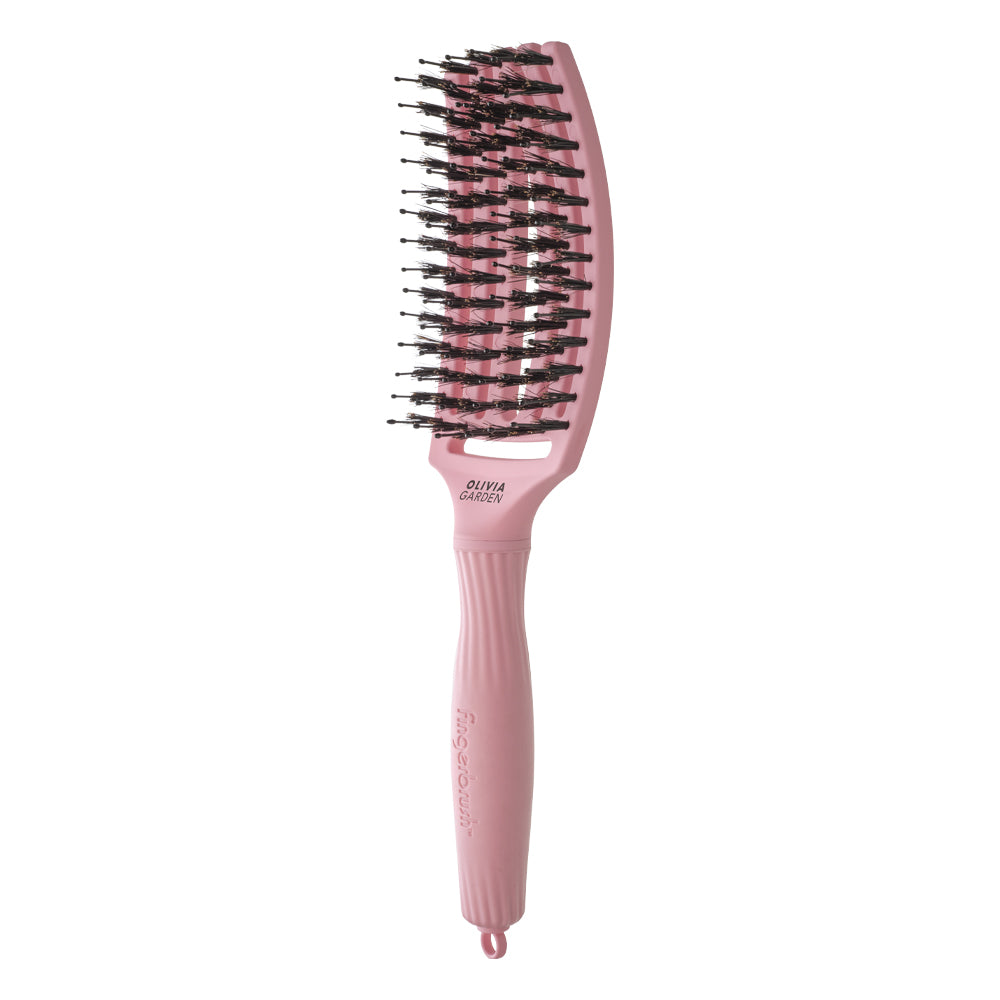 Olivia Garden Finger Brush Medium Combo ThinkPink Soft Purple - Perie de Par Paddle Descurcare - Beauty Lounge