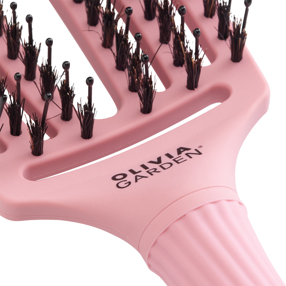 Olivia Garden Finger Brush Medium Combo ThinkPink Soft Purple - Perie de Par Paddle Descurcare - Beauty Lounge