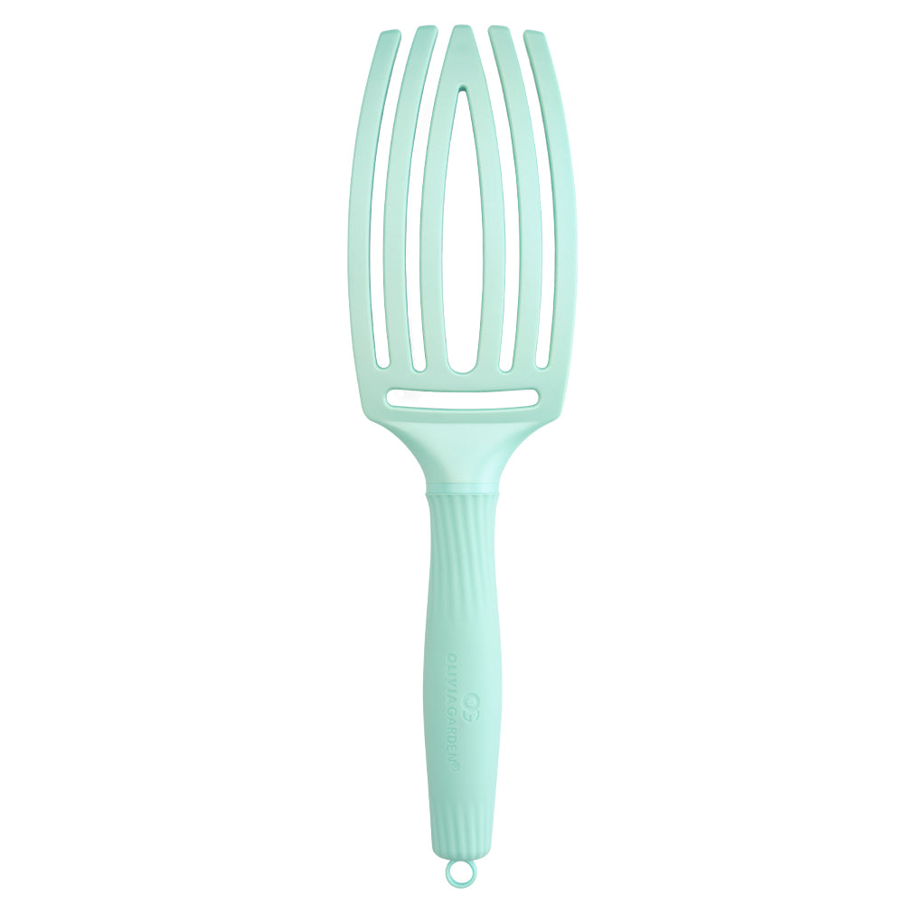 Olivia Garden Finger Brush Medium Combo Verde Arctic - Perie de Par Paddle Descurcare - Beauty Lounge