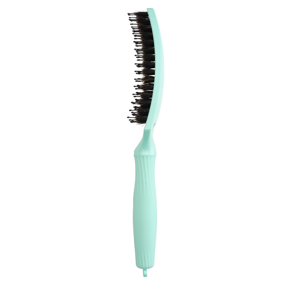 Olivia Garden Finger Brush Medium Combo Verde Arctic - Perie de Par Paddle Descurcare - Beauty Lounge