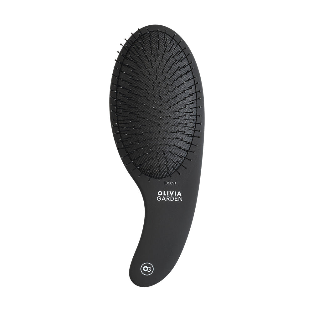 Olivia Garden Expert Care Curve Divine - Perie de Par Descurcare Usoara Neagra Nylon - Beauty Lounge
