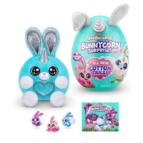 Rainbocorns Jucarie de Plus Iepurasul S2 - Ou Surpriza Plus Squishy de Colectie