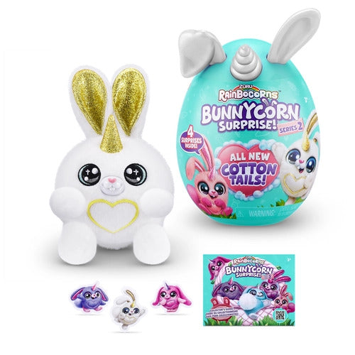 Rainbocorns Jucarie de Plus Iepurasul S2 - Ou Surpriza Plus Squishy de Colectie