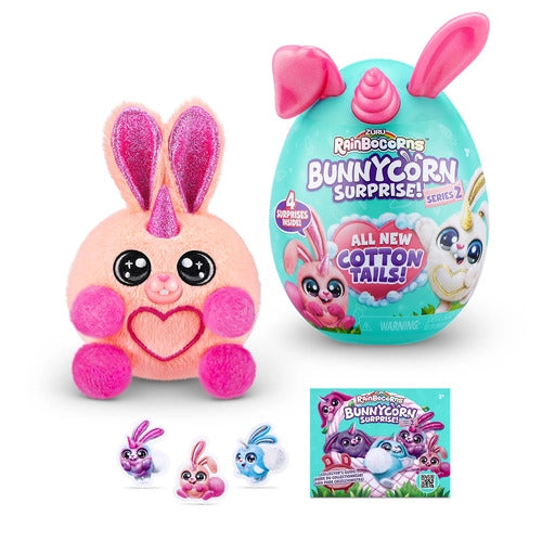 Rainbocorns Jucarie de Plus Iepurasul S2 - Ou Surpriza Plus Squishy de Colectie