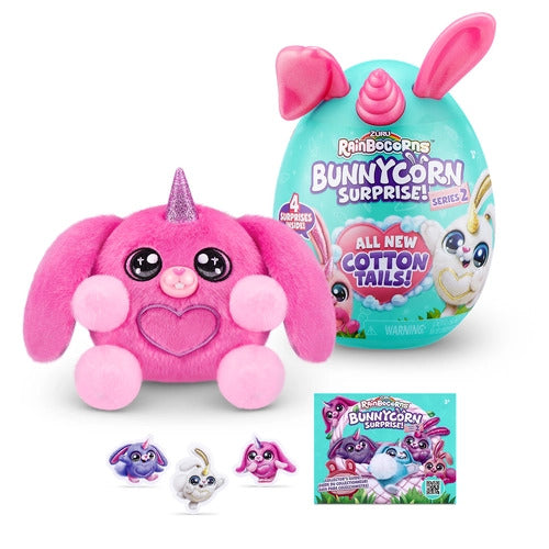 Rainbocorns Jucarie de Plus Iepurasul S2 - Ou Surpriza Plus Squishy de Colectie