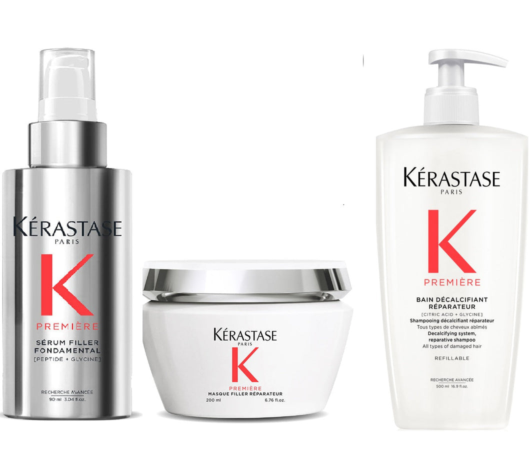 Set Kerastase Premiere - Ritual Suprem de Regenerare a Parului - Serum + Masca + Sampon