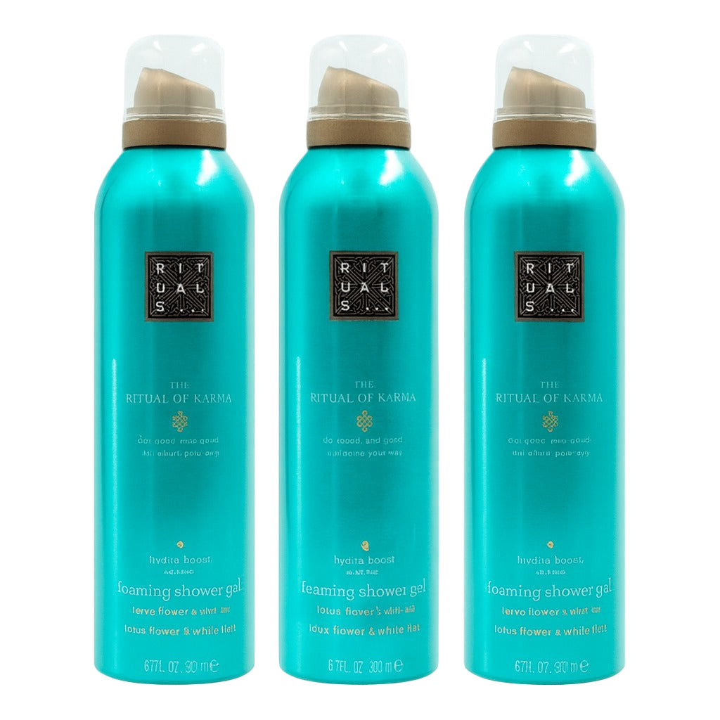 Set Rituals of 3x Karma Foaming Shower Gel 200ml - Spuma de Dus