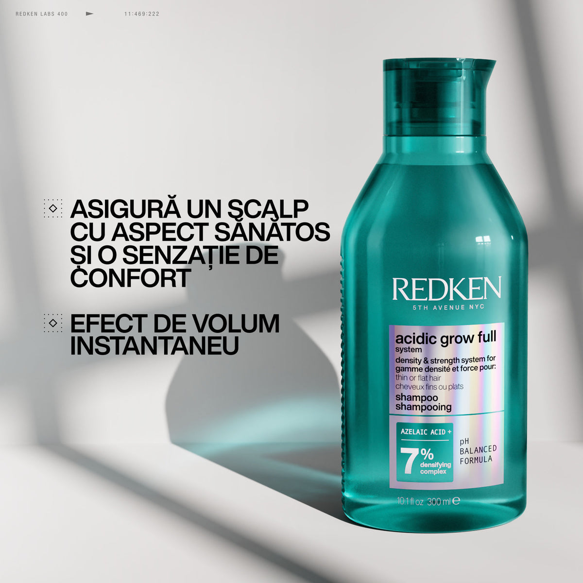 Redken Acidic Grow Full System Set - Sampon 300ml + Balsam 300ml + Serum 100ml