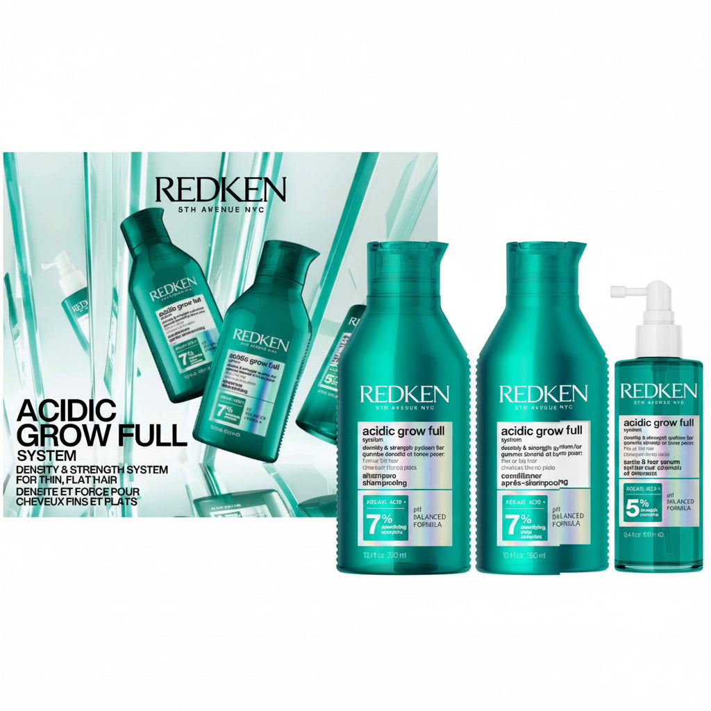 Redken Acidic Grow Full System Set - Sampon 300ml + Balsam 300ml + Serum 100ml