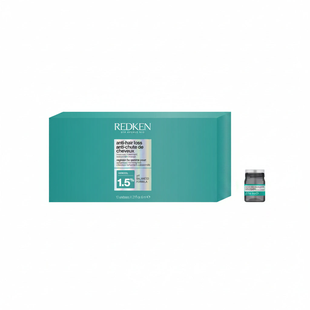 Fiolele Redken cu 1.5% Aminexil sunt un tratament concentrat creat pentru reducerea caderii parului si mentinerea densitatii parului subtiat.