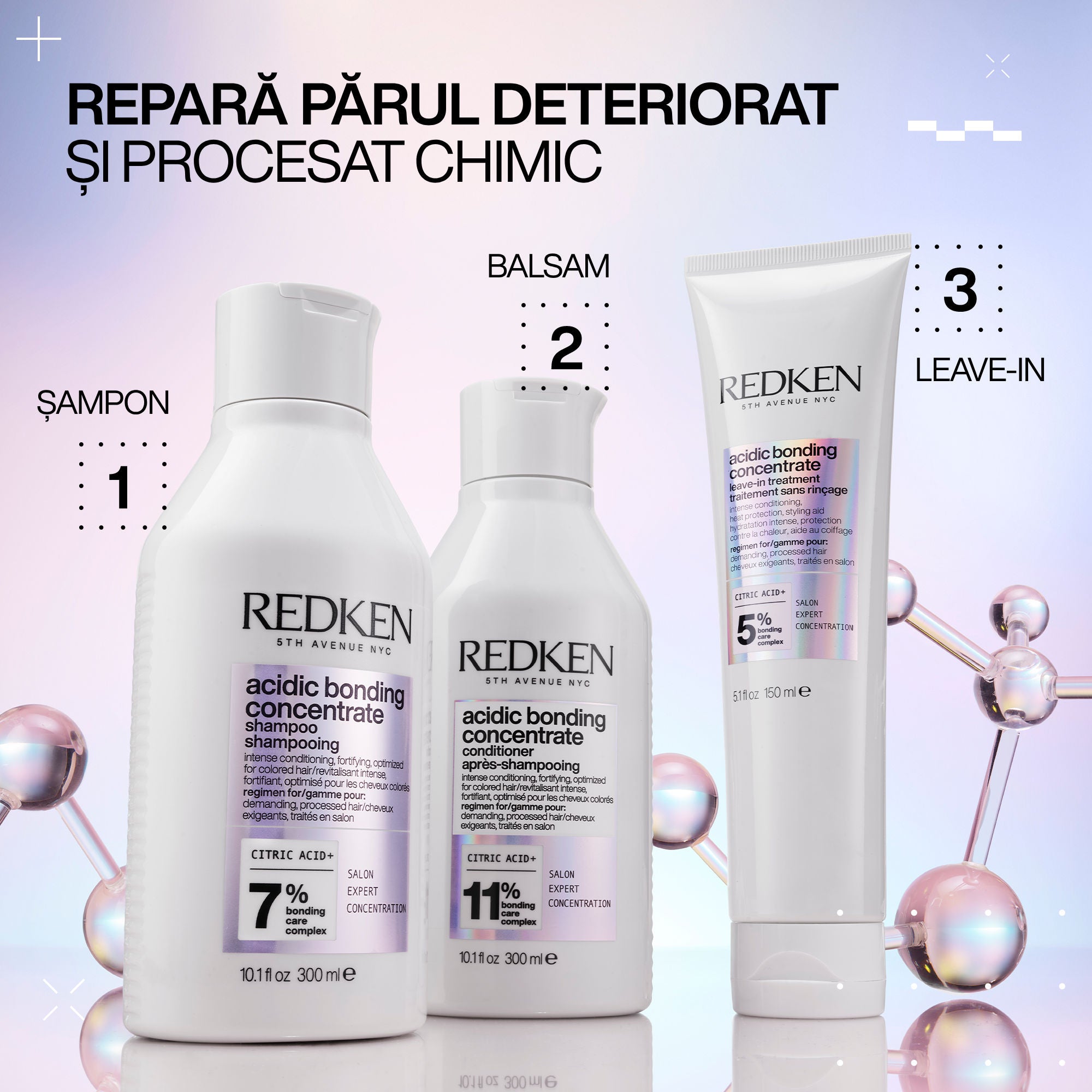 Redken Acidic Bonding Concentrate Mini - Set Ingrijire Pentru Par