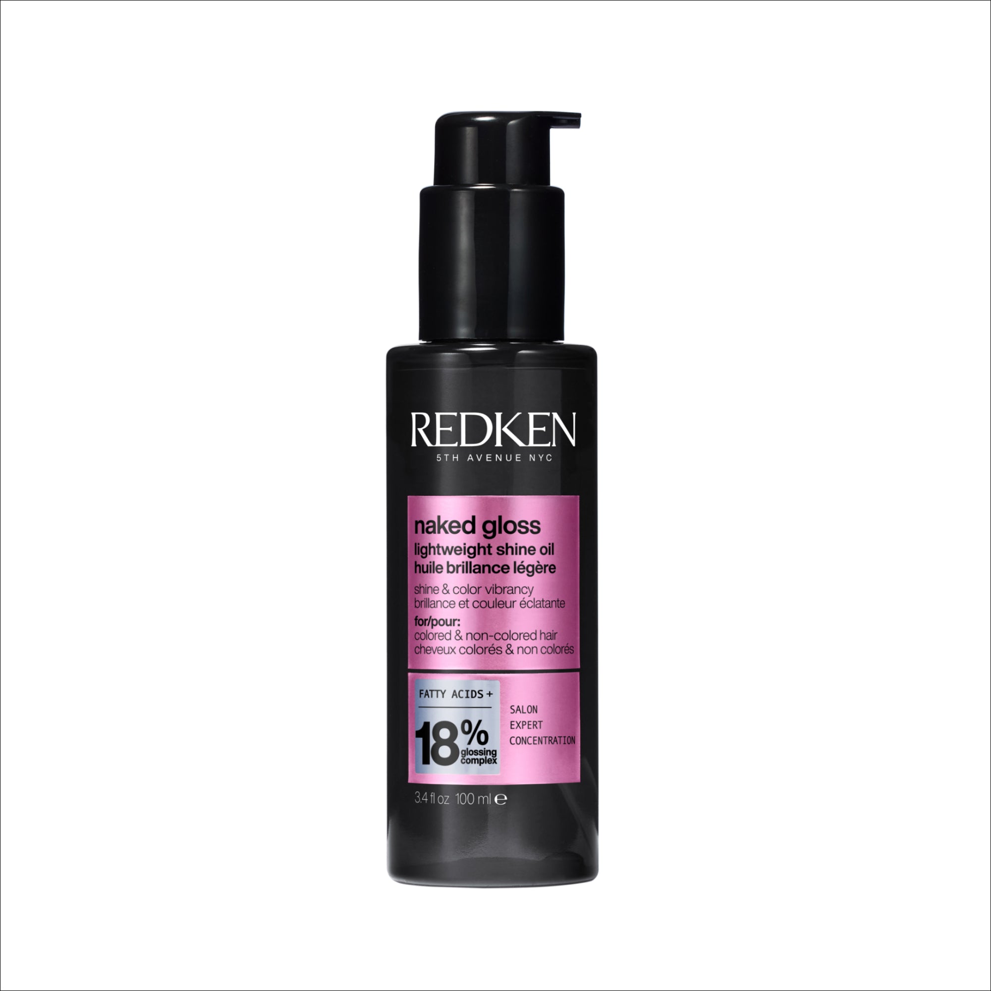 Redken Naked Gloss este un ulei profesional cu textura ultra-usoara
