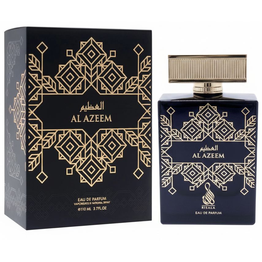 Risala Al Azeem 110ml un parfum oriental bogat dominat de oud si note luxoase cu o aura sofisticata