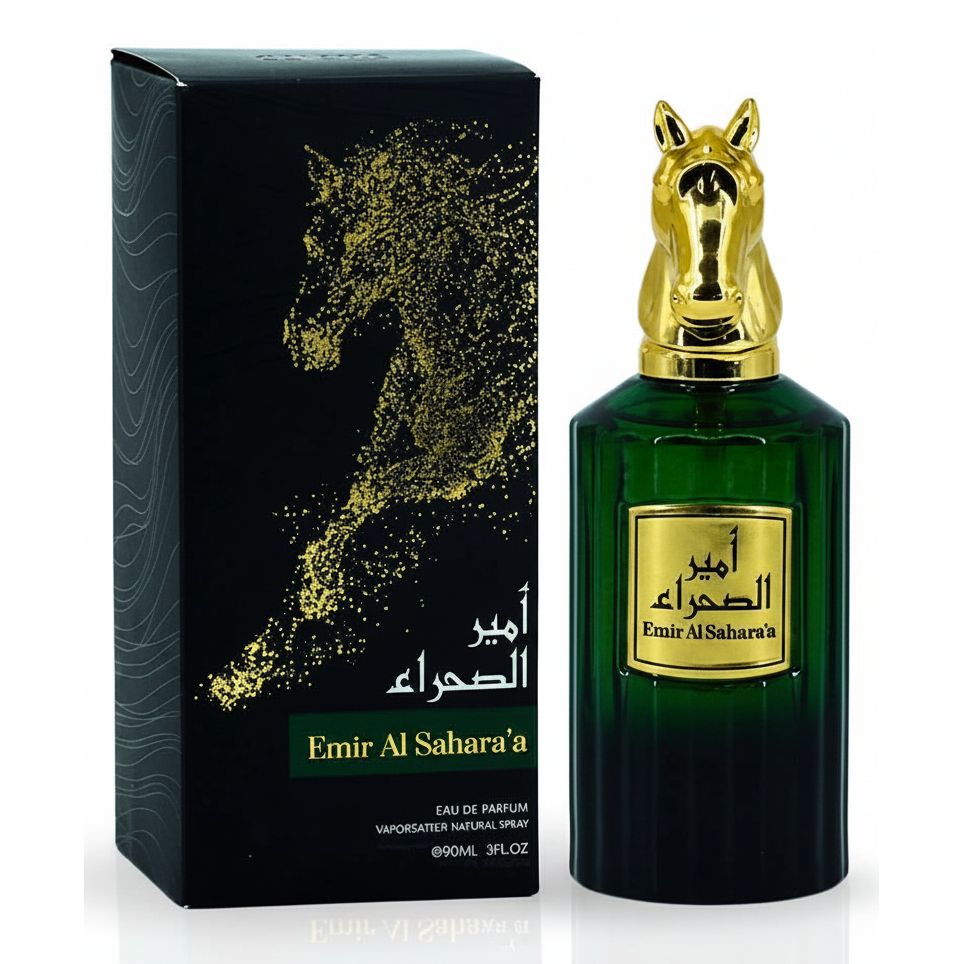 Risala Emir Al Sahara'A 90ml - Un parfum cald si oriental, cu accente dulci-condimentate si o prezenta puternica.