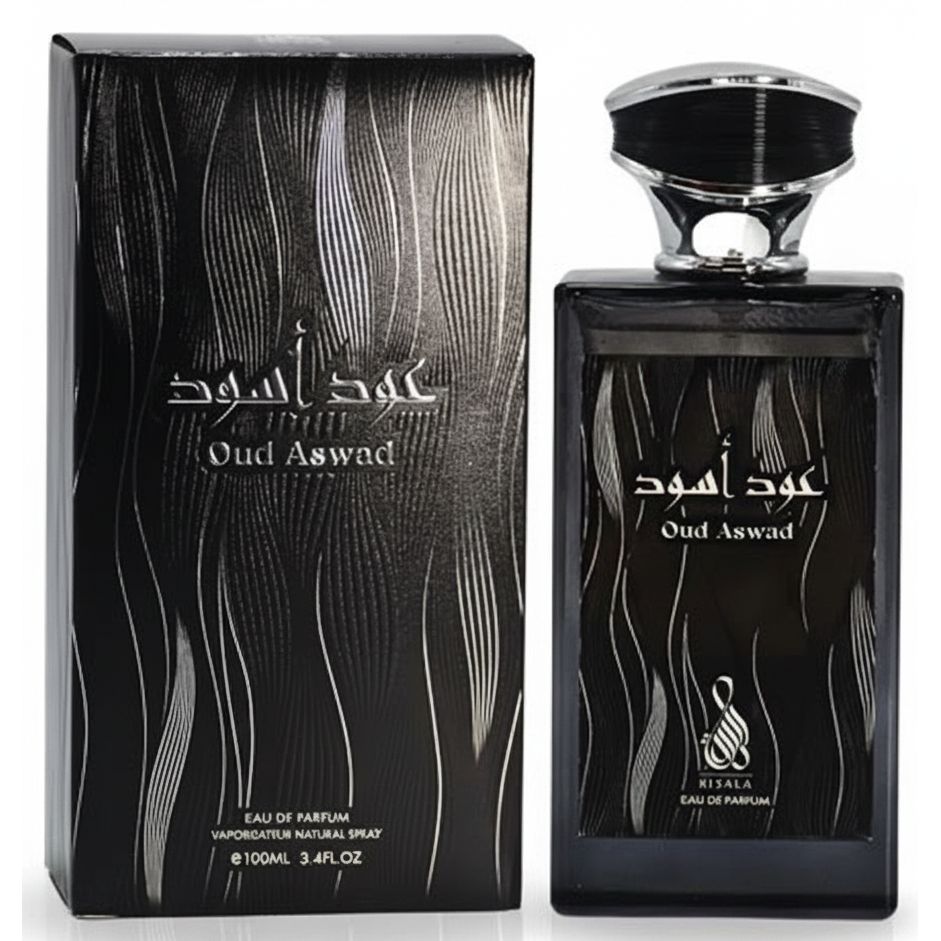 Risala Oud Aswad 100ml apa de parfum unisex intens si profund dominat de oud si note afumate cu caracter oriental
