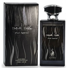 Încarcă imaginea în Galerie, Risala Oud Aswad 100ml apa de parfum unisex intens si profund dominat de oud si note afumate cu caracter oriental

