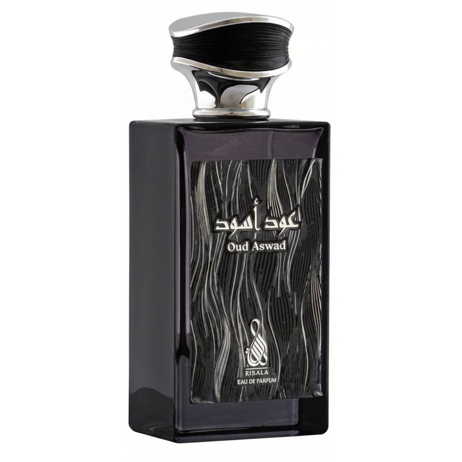 Risala Oud Aswad 100ml apa de parfum unisex intens si profund dominat de oud si note afumate cu caracter oriental