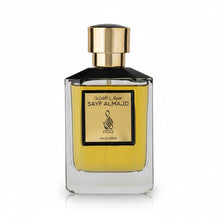 Încarcă imaginea în Galerie, Risala Sayf Almajd 105ml apa de parfum unisex un parfum fresh si energic cu vibe marin si curat ideal pentru zilele calduroase si stil sportiv
