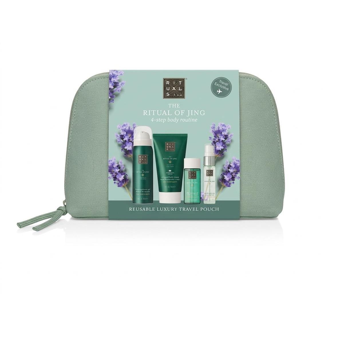 Rituals The Ritual of Jing Gift - Set Calatorie Gel Dus + Crema + Ulei + Parfum Corp + Gentuta